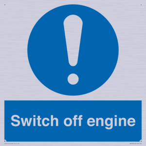 Switch off engine
